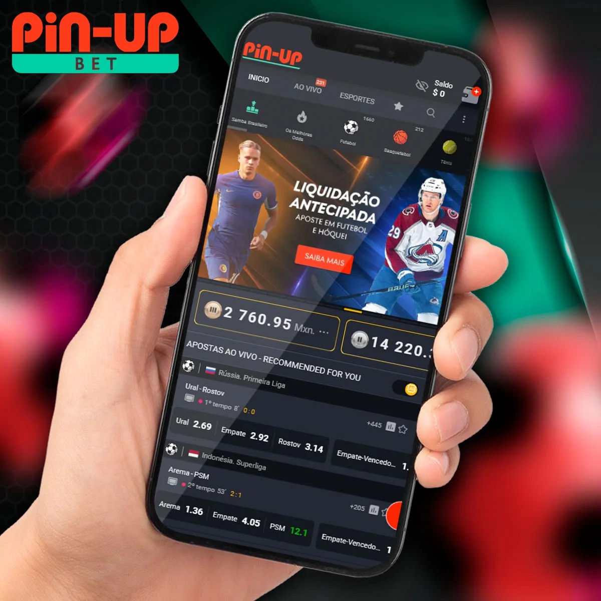 Opciones de apuestas en la aplicación Pin Up en Chile