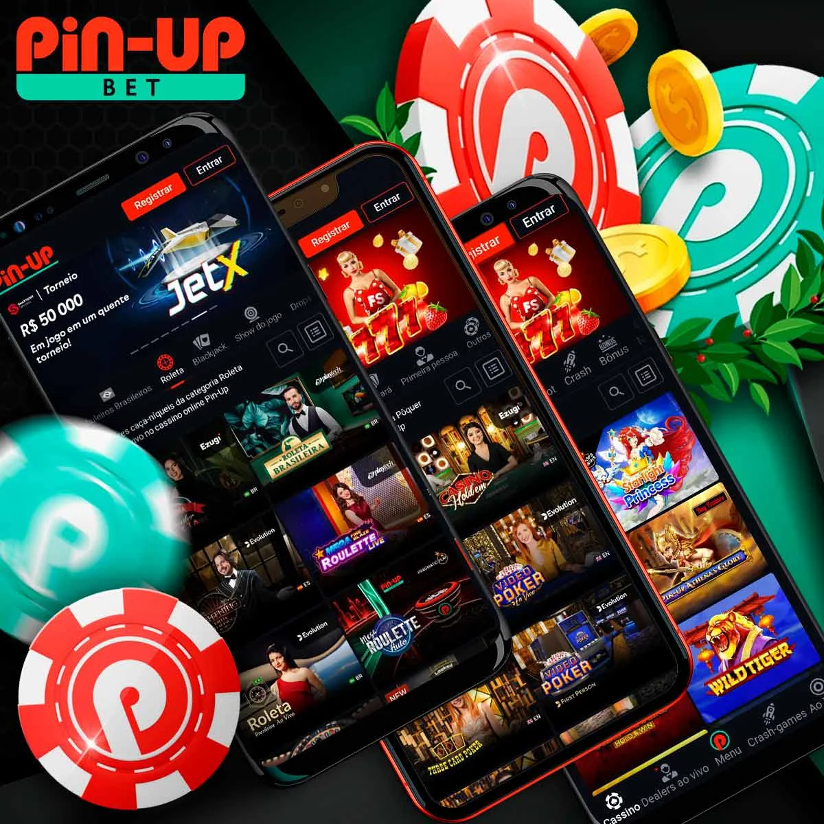 Juegos de casino en la aplicación Pin Up en el mercado chileno